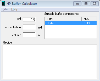 HP Buffer Calculator