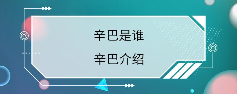 辛巴是谁 辛巴介绍