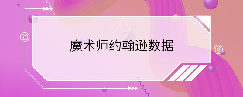 魔术师约翰逊数据