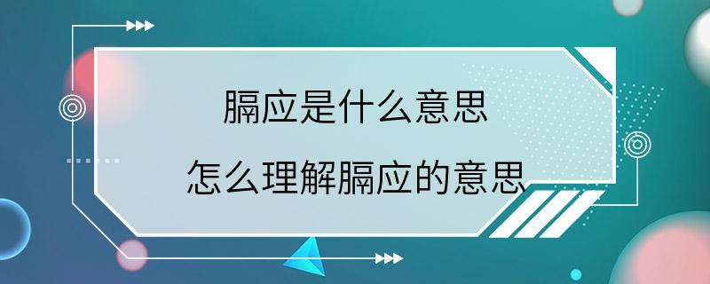 膈应是什么意思 怎么理解膈应的意思