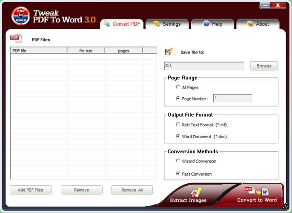 Tweak PDF To Word(PDF转Word工具)