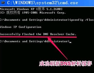 xp系统清除dns缓存的方法(3)