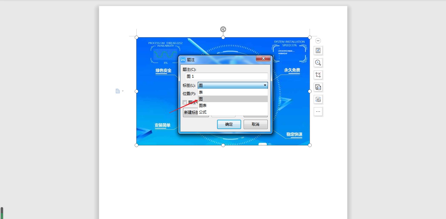 wps如何添加图片题注(2)