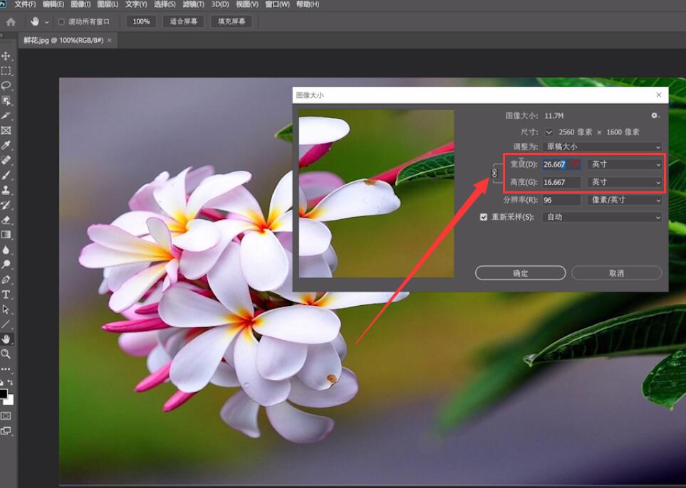 怎么使用ps修改图片尺寸(3)