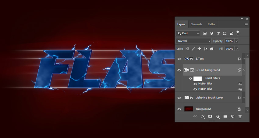 ps做雷电文字特效(32)