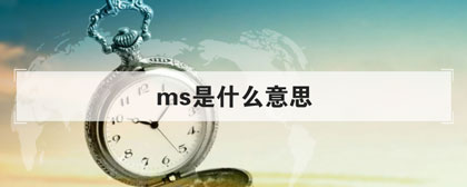 ms是什么意思