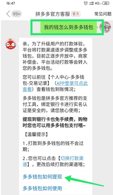 拼多多运费险退到多多钱包后怎么才能退到微信？拼多多运费险退回来的钱在哪里？