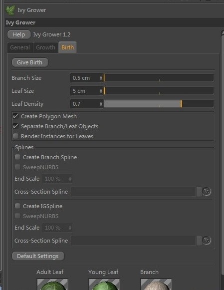 IvyGrower(C4D常春藤植物生成插件)