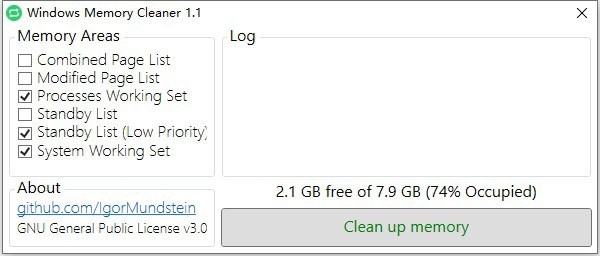 Windows Memory Cleaner(内存清理工具)