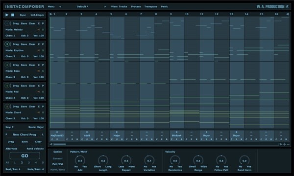 W.A. Production InstaComposer(MIDI生成器)