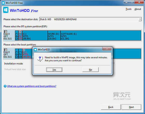 Windows系统硬盘安装工具(WinToHDD)