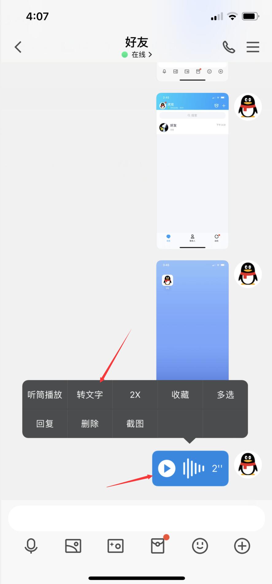 qq怎么语音转文字(2)