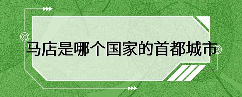 马店是哪个国家的首都城市