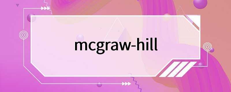 mcgraw-hill