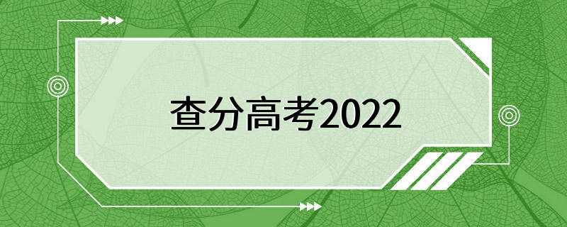 查分高考2022