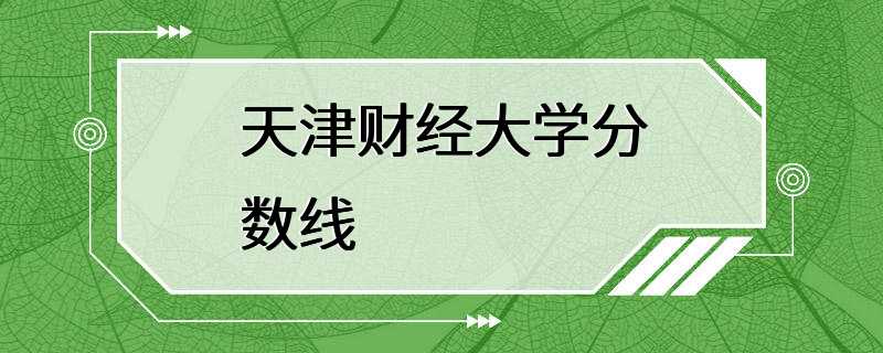 天津财经大学分数线