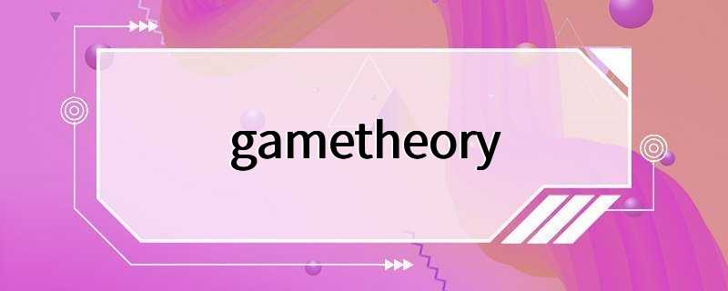 gametheory