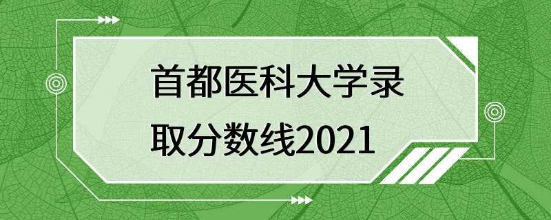 首都医科大学录取分数线2021