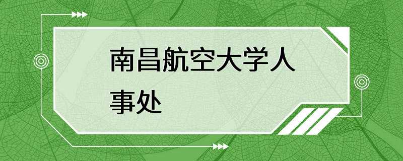 南昌航空大学人事处