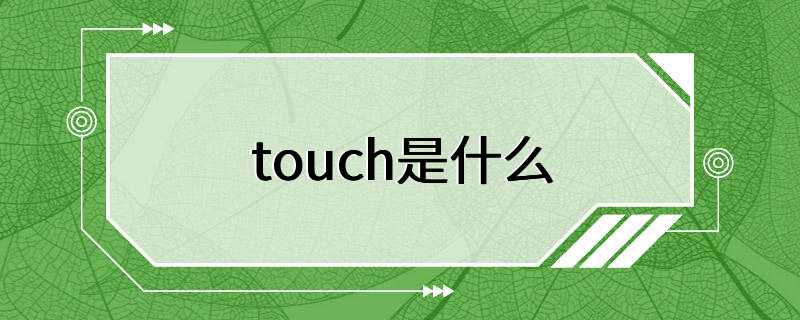 touch是什么