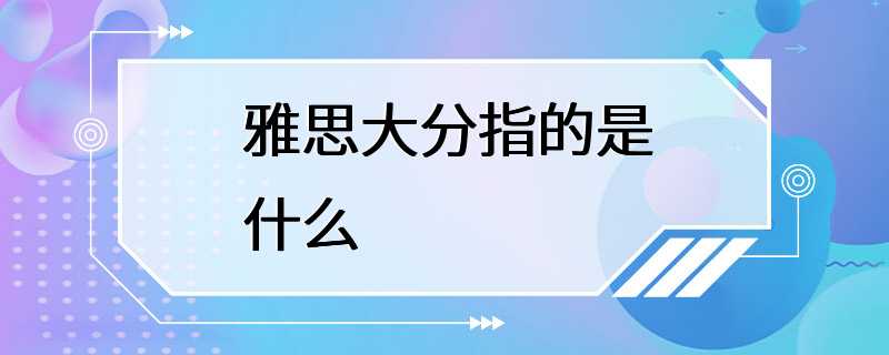 雅思大分指的是什么