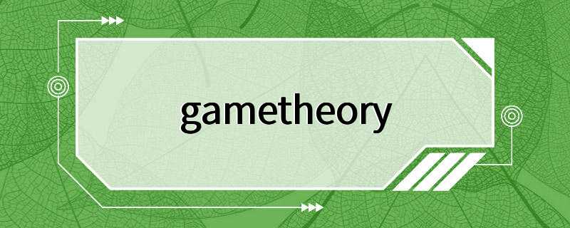 gametheory