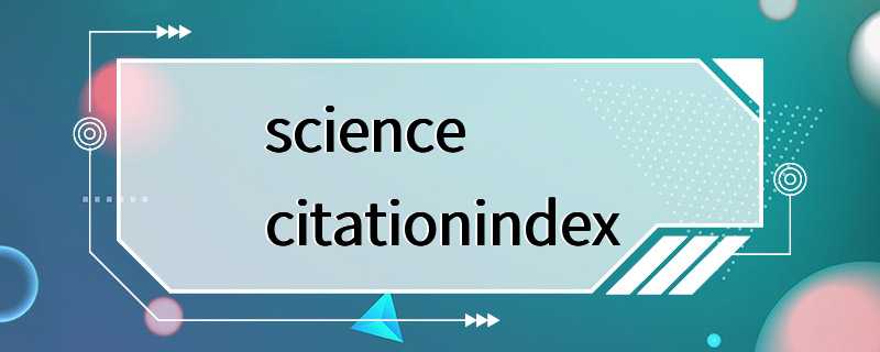 sciencecitationindex