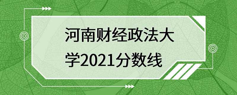 河南财经政法大学2021分数线