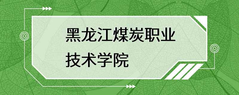 黑龙江煤炭职业技术学院