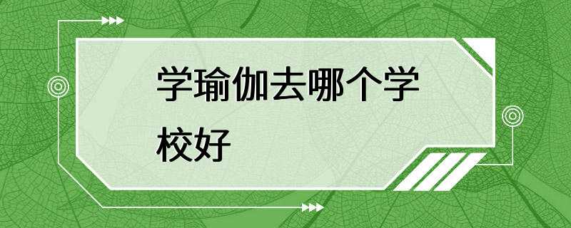 学瑜伽去哪个学校好