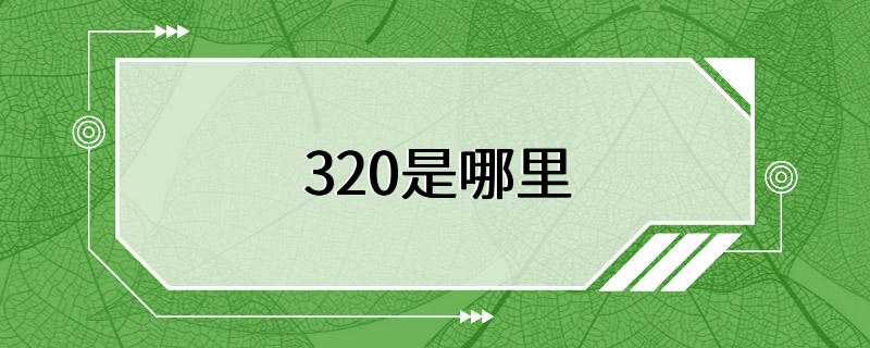 320是哪里