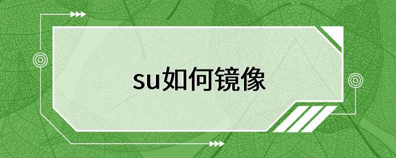 su如何镜像